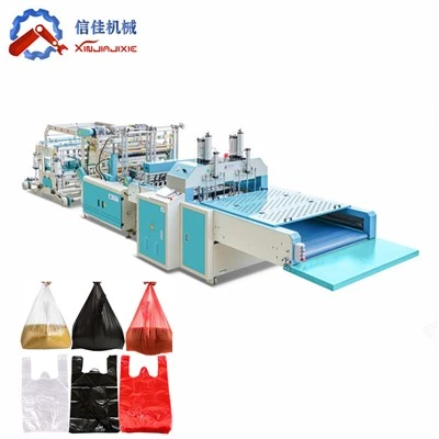 Fire linjers T-T-shirt Bag Making Machine